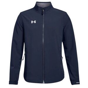 Youth Under Armour Navy Blue Hockey Warm Up Full Zip Jacket with Zip Pockets